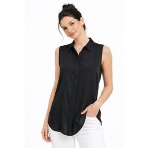 J Crew Sleeveless Top Classic Preppy Minimal Chic Size 4